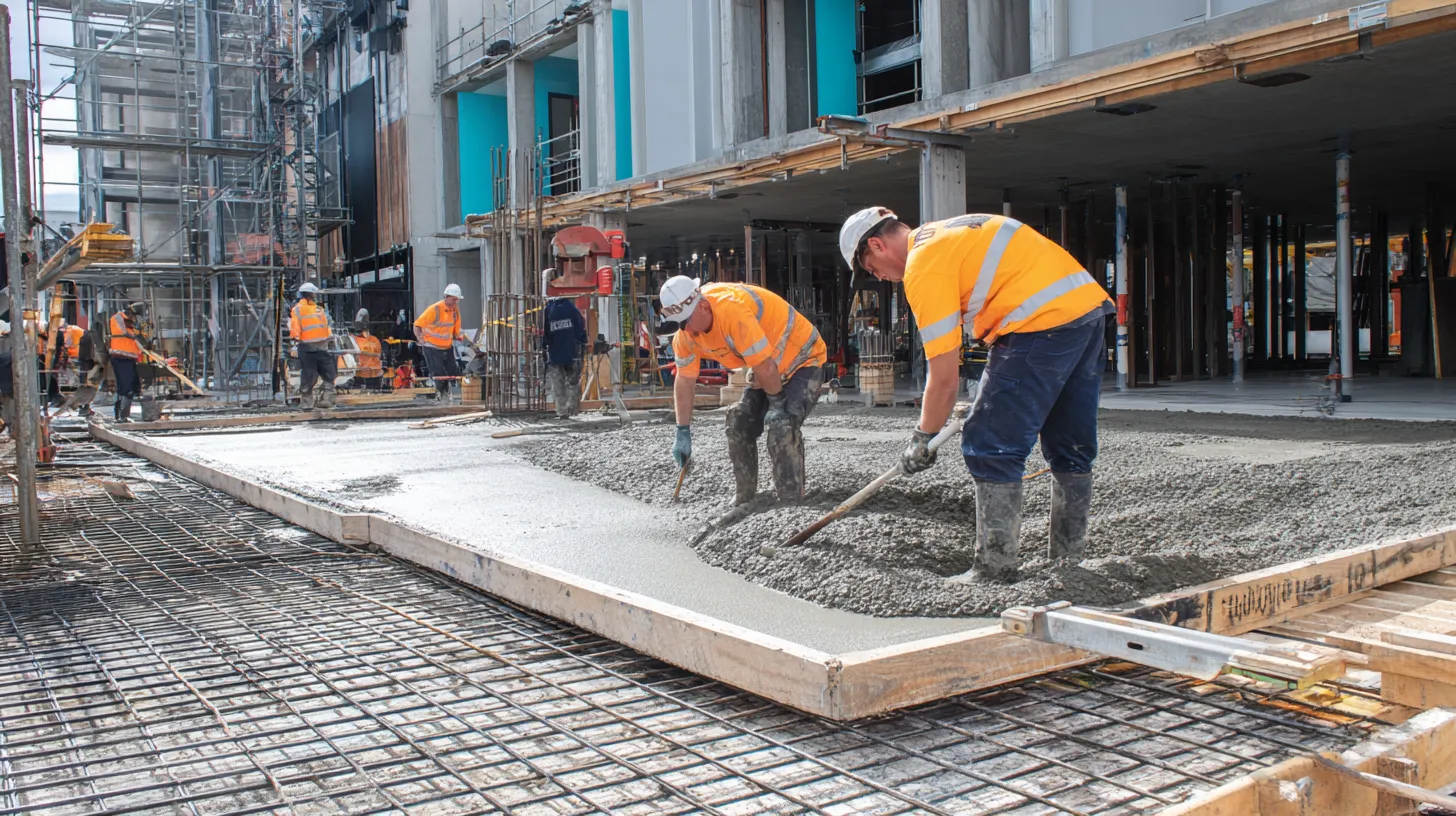 Construction labour hire workers on a Sydney job site — LEAP Labour